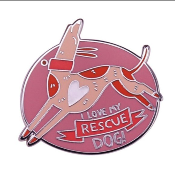 Love my RESCUE DOG Collectible Enamel Pin NEW! 814 - Picture 7 of 7